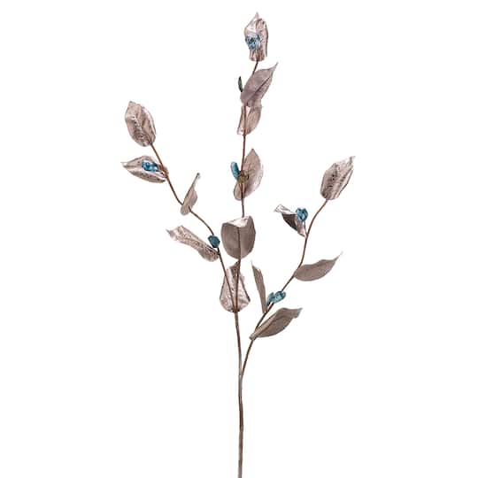 46" Metallic Camellia Leaf Stem